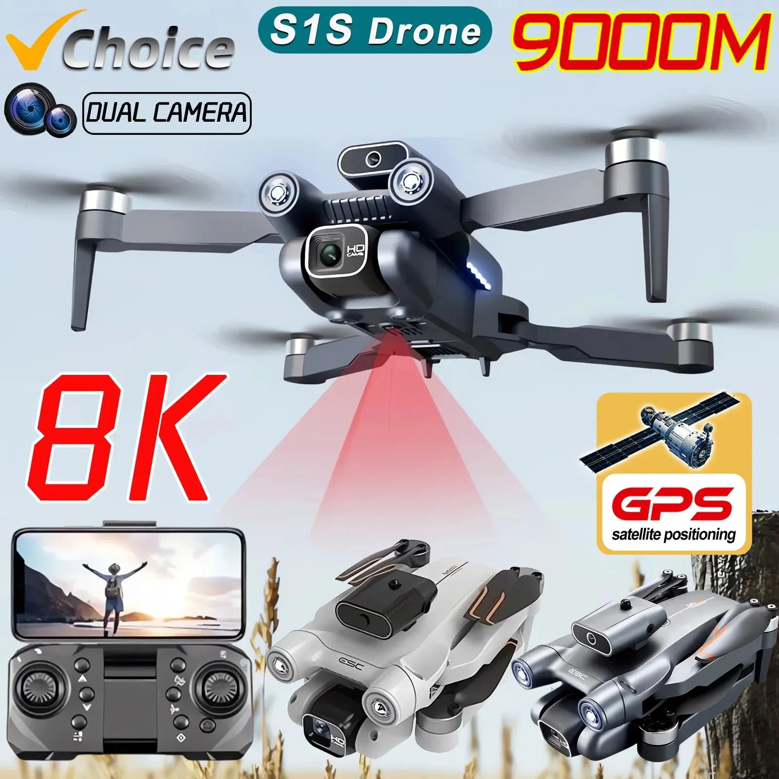 Drone Rc Gps - Nieuwe S 1S 5G Gps Drone