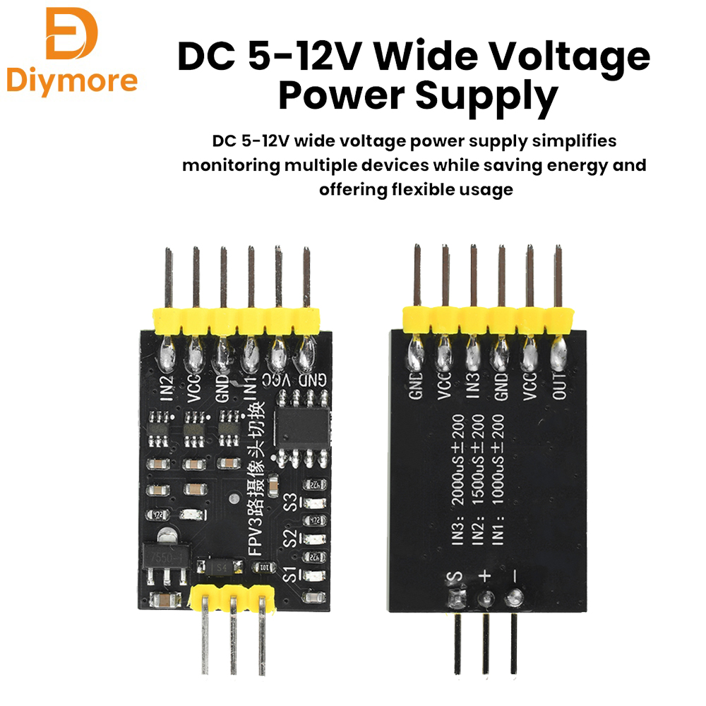 Drone Switch Rc - DC5-12V 3-kanaals video-switcher module RC FPV
