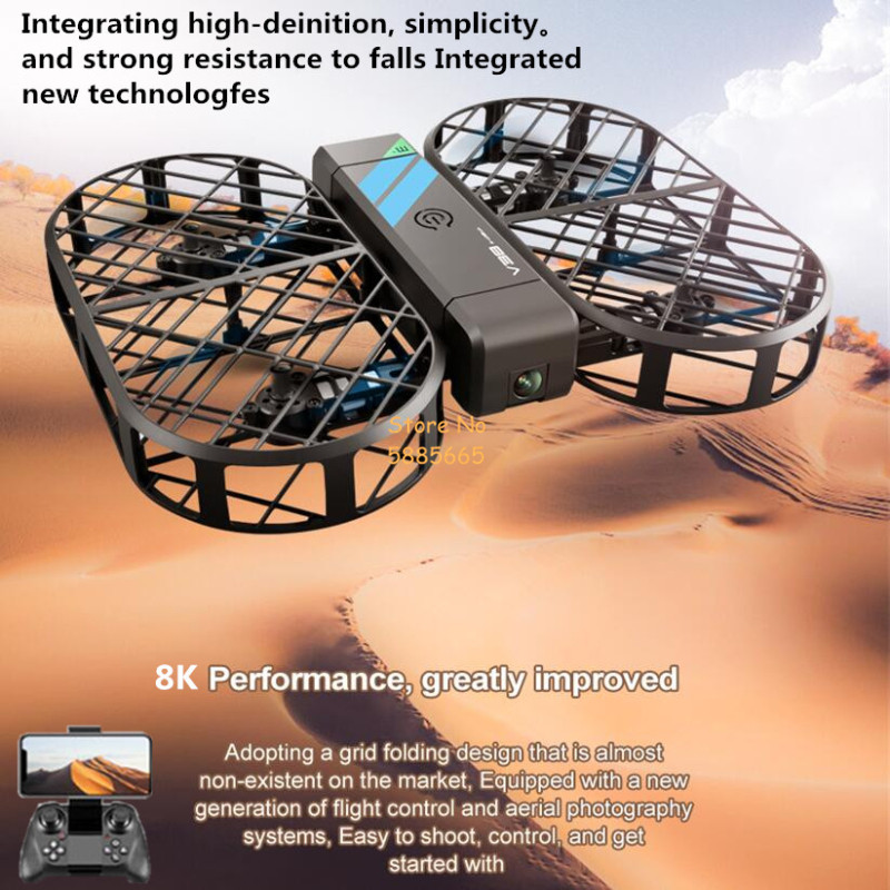 Drone App Rc Fpv - 8K HD-camera 360° ° Bescherming Optische