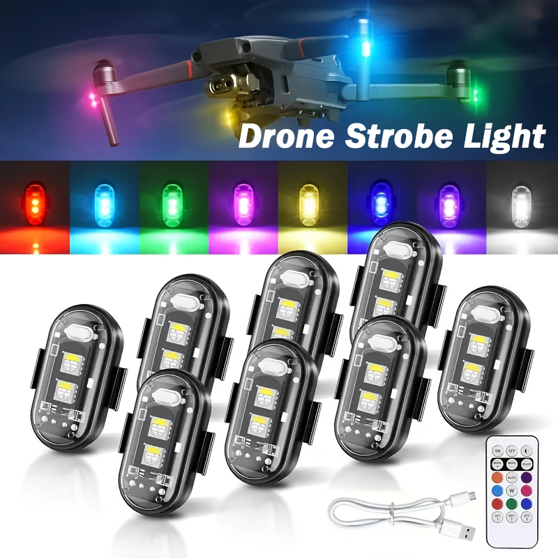 Drone Aircraft Jjrc - 1-10PCS motorfiets LED-vliegtuigen stroboscooplichten Drone anti-collision