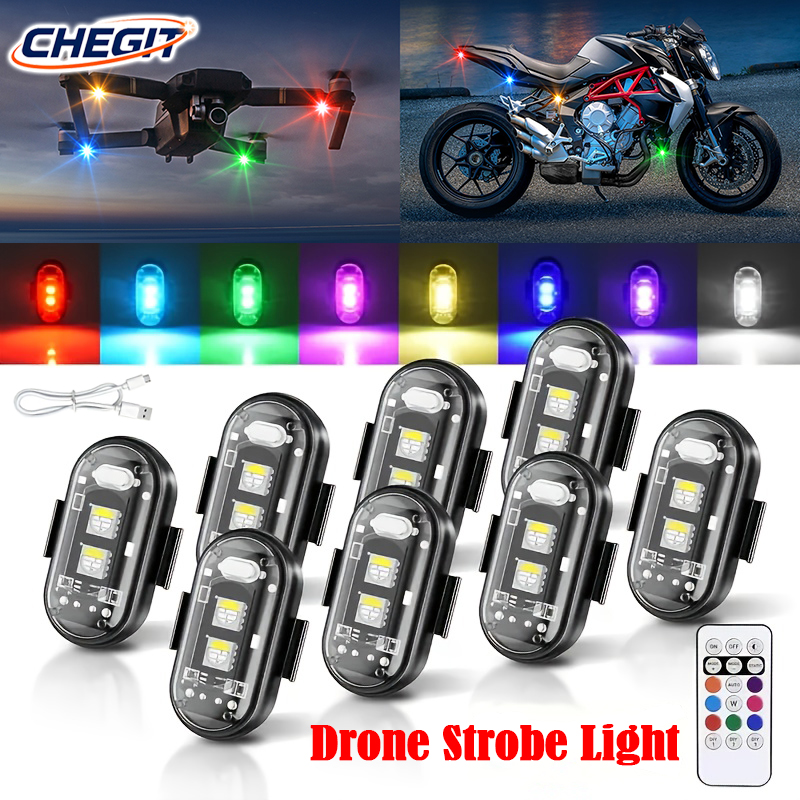 Drone Aircraft Jjrc - LED-vliegtuigen stroboscooplichten 1-10PCS motorfiets drone anti-collision