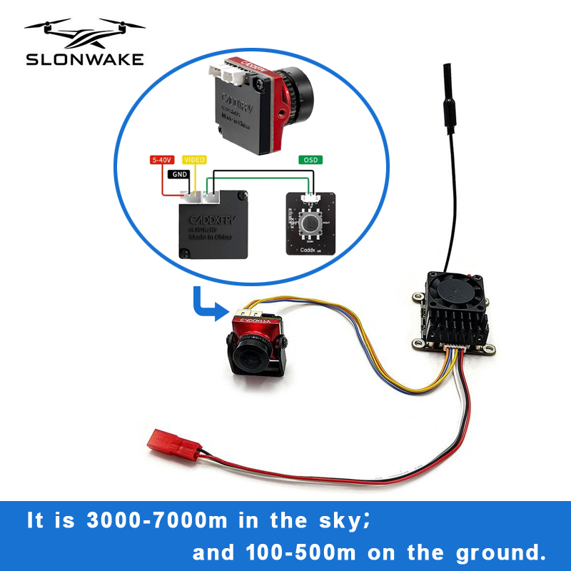 Caddx Fpv Camera - Lange afstand 5.8Ghz 2W FPV draadloze