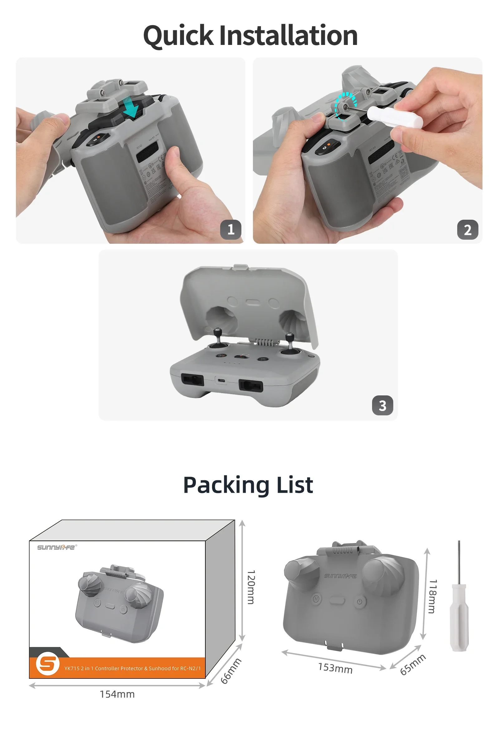 2 in 1 Controller Protector Zo - Drone Rc Controller Cover recensie en prijs