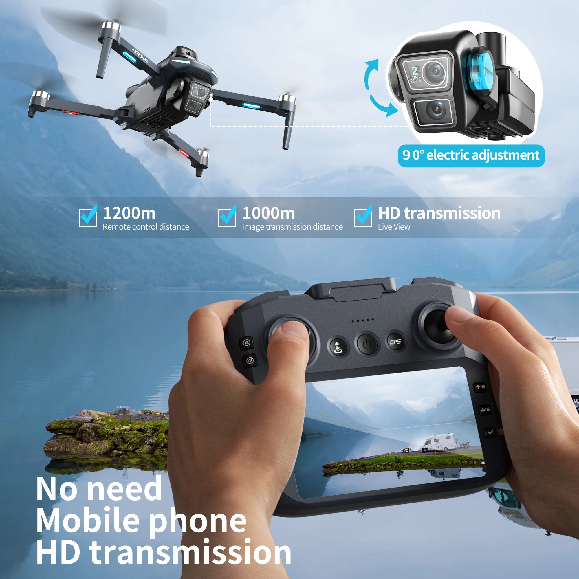 Lenovo XT606 Drone Professione - Drone App Rc Fpv recensie en prijs