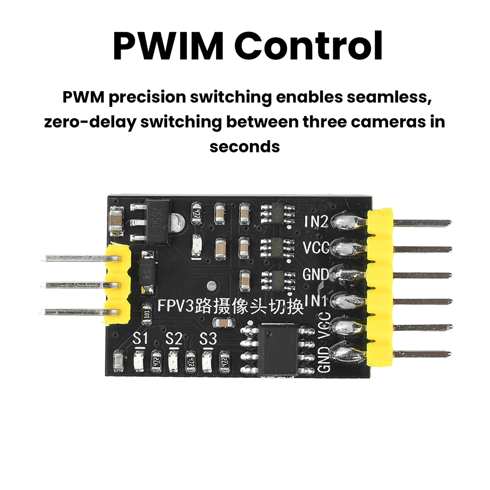 DC5-12V 3-kanaals video-switch - Drone Switch Rc recensie en prijs