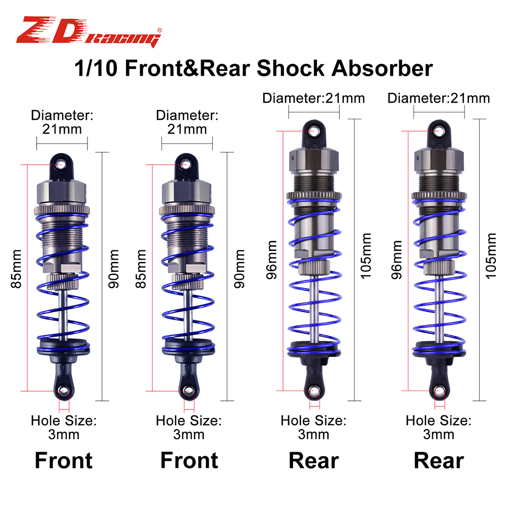 2 stuks ZD Racing 105mm Front  - Rc Suspension Arm recensie en prijs