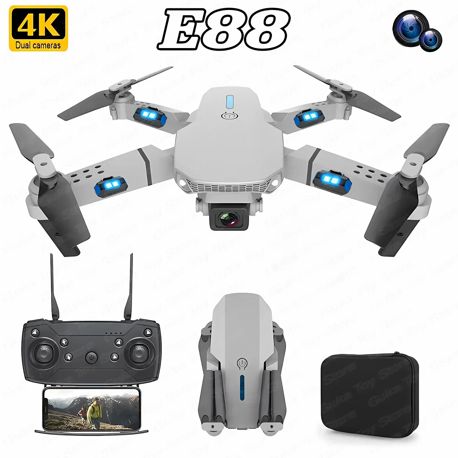 E88 Pro WIFI FPV Drone Grootho - Drone App Rc Fpv recensie en prijs