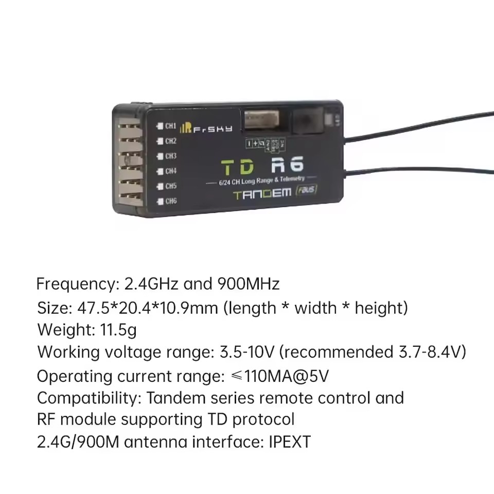 FrSky TD R6 Ontvanger 2.4G 900 - Frsky Receiver Module recensie en prijs